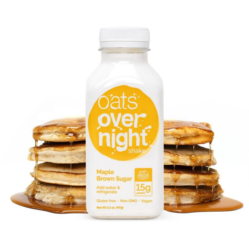 slide 2 of 5, Oats Overnight Shake Maple Brown Sugar - 2.1oz, 2.1 oz