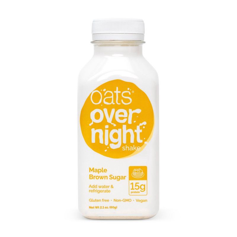 slide 1 of 5, Oats Overnight Shake Maple Brown Sugar - 2.1oz, 2.1 oz