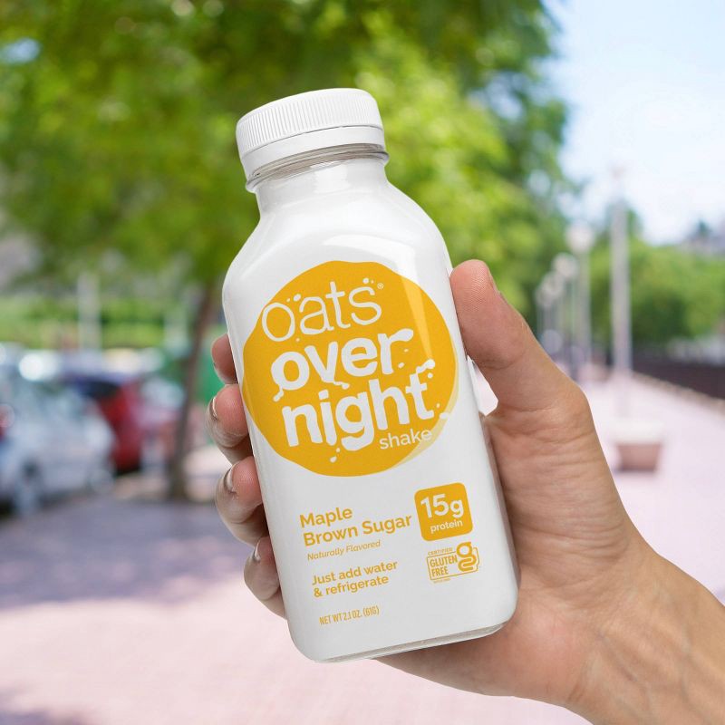 slide 8 of 10, Oats Overnight Shake Maple Brown Sugar - 2.1oz, 2.1 oz