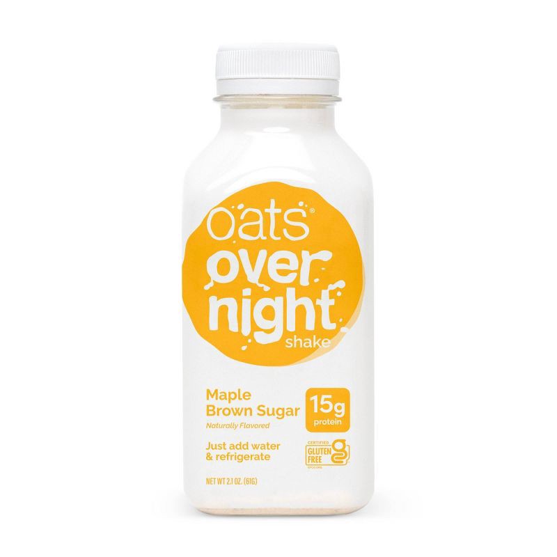 slide 1 of 10, Oats Overnight Shake Maple Brown Sugar - 2.1oz, 2.1 oz