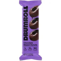 Drumroll Snacks Chocolate Glazed Mini Donuts Gluten Free - 2.6oz