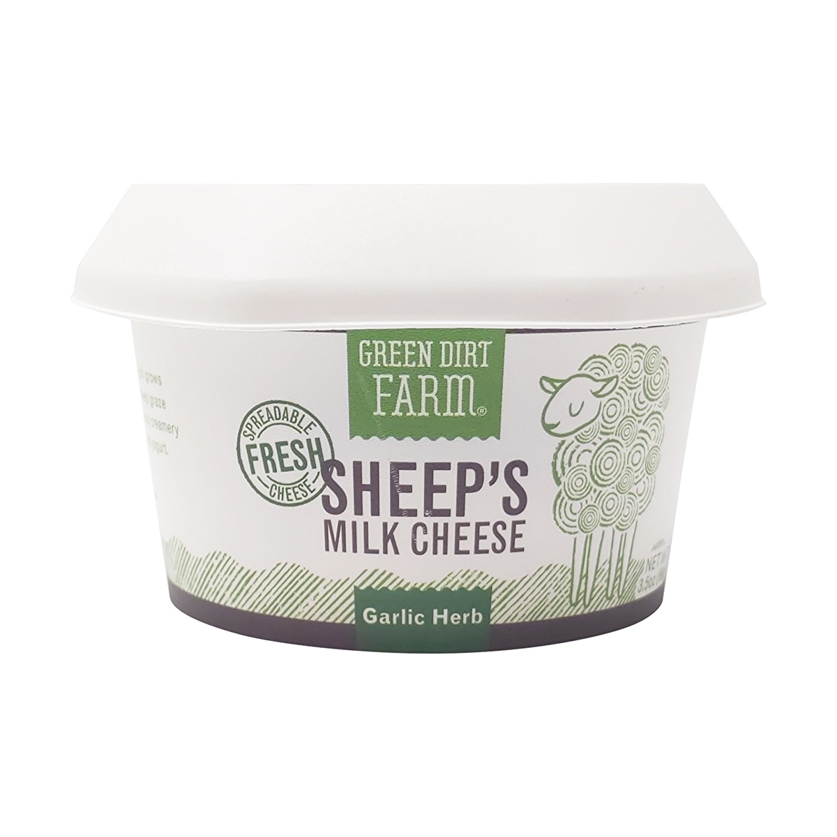 slide 1 of 1, Green Dirt Farms Green Dirt Garlic Herb Cup 3.5Oz, 3.5 oz