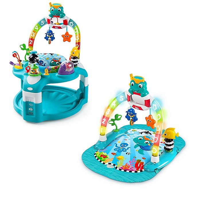 slide 1 of 1, Baby Einstein 2-in-1 Lights & Sea Activity Gym & Saucer, 1 ct