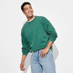 Men's Oversized- Crew Neck SweatShirt - Original Use™ Green S