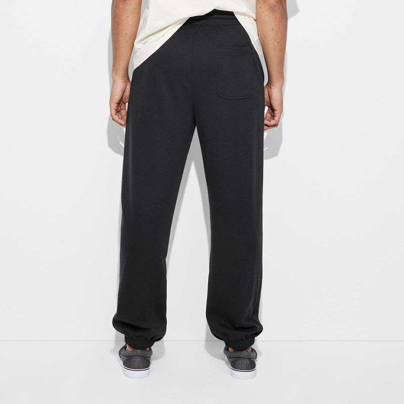 slide 3 of 3, Men's Baggy SweatPants- Original Use™ Black S: Loose Fit, Mid Rise, Tapered Leg, Drawstring Waistband, Machine Washable, 1 ct
