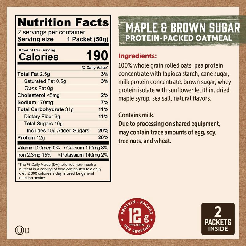 slide 7 of 10, Kodiak Cakes Kodiak Variety Pack Oatmeal Packets - 10.58oz / 6ct, 10.58 oz, 6 ct