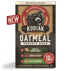 Kodiak Cakes Kodiak Variety Pack Oatmeal Packets - 10.58oz / 6ct