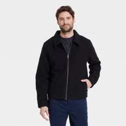 Men's Harrington Bomber Jacket - Goodfellow & Co™ Black XXL
