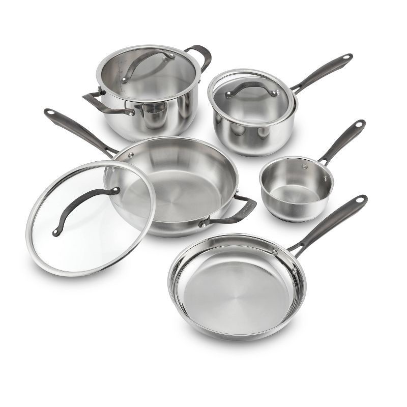 slide 2 of 7, Cuisinart 8pc Radiant Pro Stainless Steel Cookware Set: Induction Compatible, Dishwasher-Safe, Lifetime Warranty, 8 ct