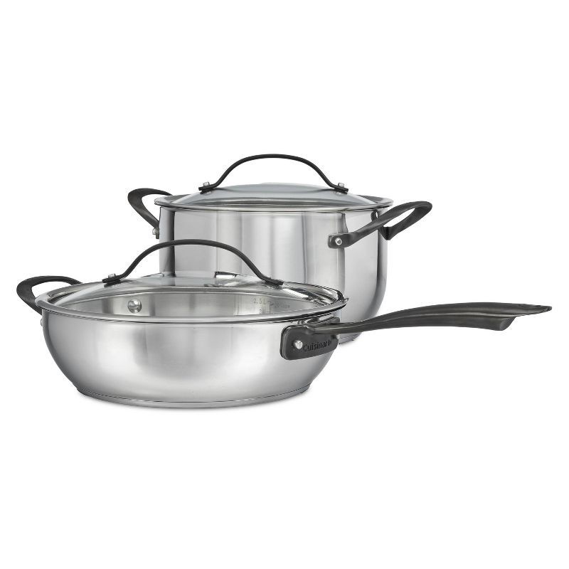 slide 5 of 7, Cuisinart 8pc Radiant Pro Stainless Steel Cookware Set: Induction Compatible, Dishwasher-Safe, Lifetime Warranty, 8 ct