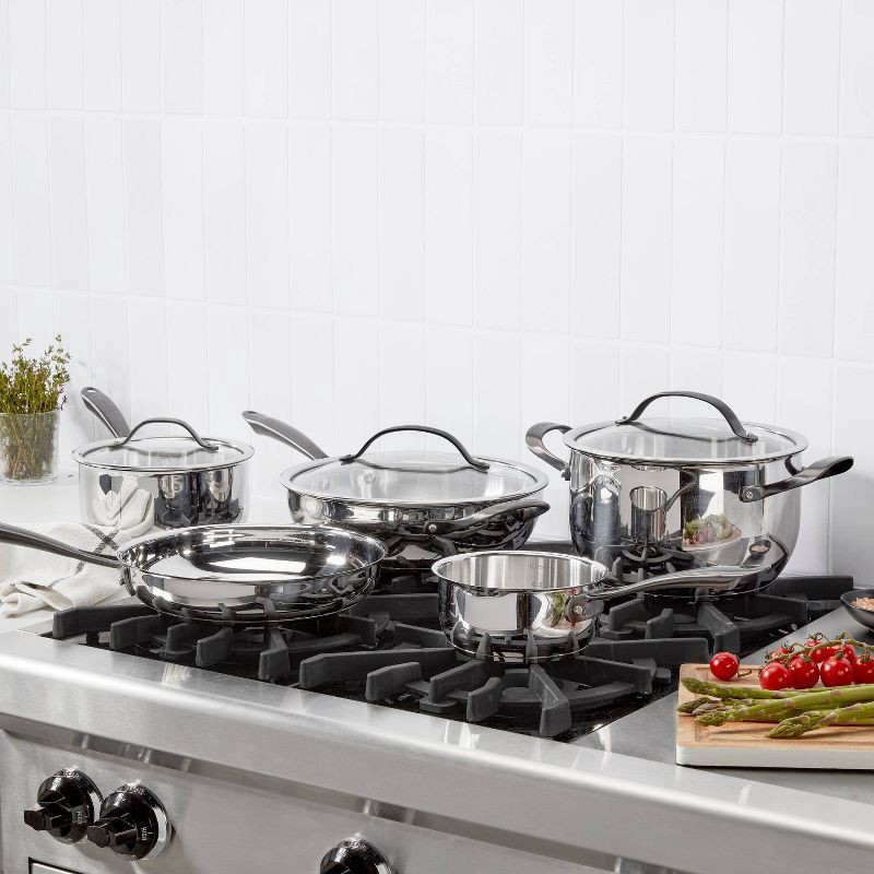 slide 6 of 7, Cuisinart 8pc Radiant Pro Stainless Steel Cookware Set: Induction Compatible, Dishwasher-Safe, Lifetime Warranty, 8 ct