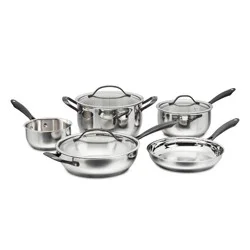 Cuisinart 8pc Radiant Pro Stainless Steel Cookware Set: Induction Compatible, Dishwasher-Safe, Lifetime Warranty