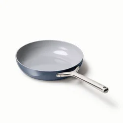 Caraway Home 10.5" Fry Pan Navy: Nonstick Ceramic, Stainless Steel Handle, Oven-Safe, Electric & Gas Compatible