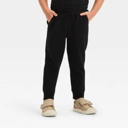 Toddler Boys' Fleece Pull-On Jogger Pants - Cat & Jack™ Black 5T