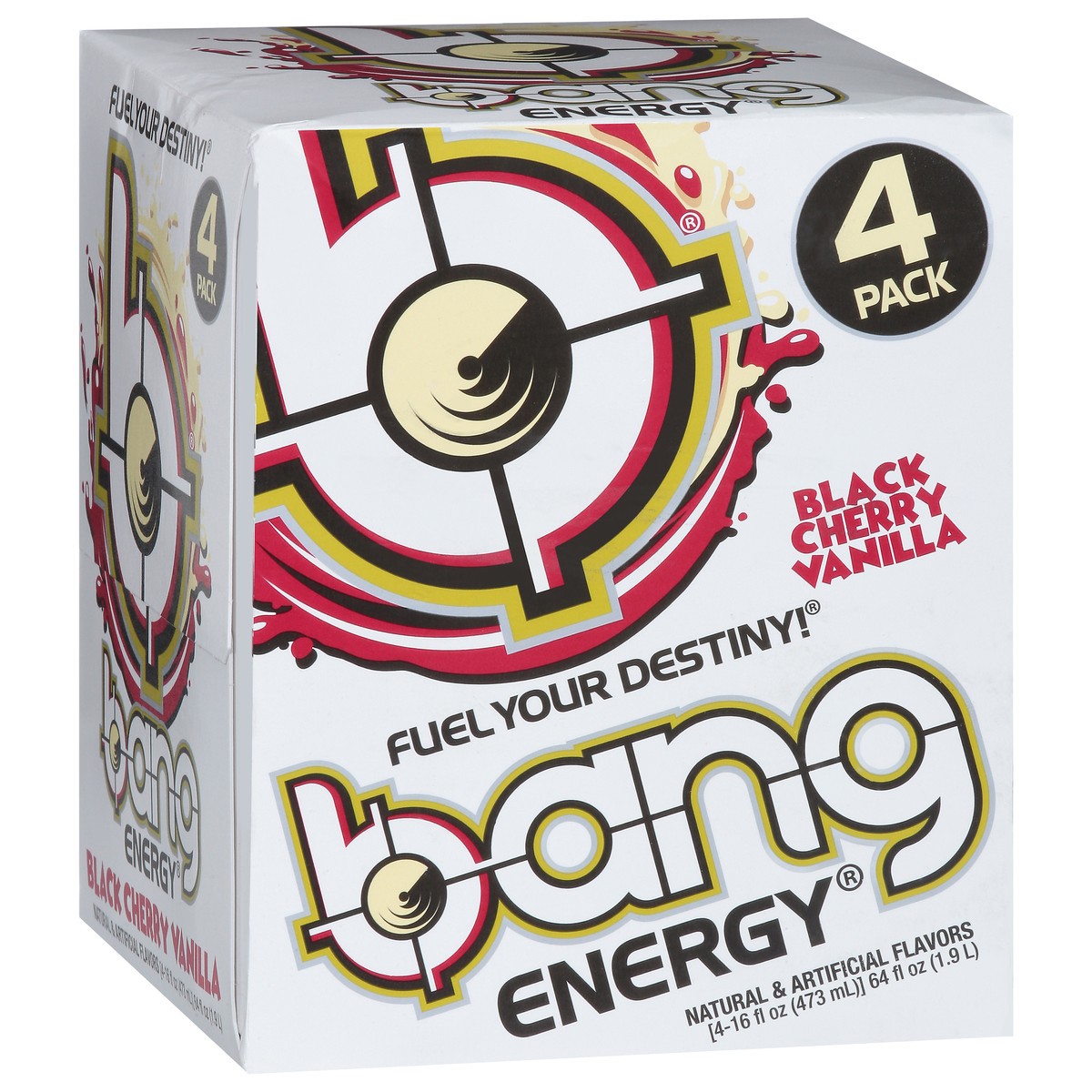 slide 3 of 9, Bang Black Cherry Vanilla Energy Drink - 4 ct, 4 ct