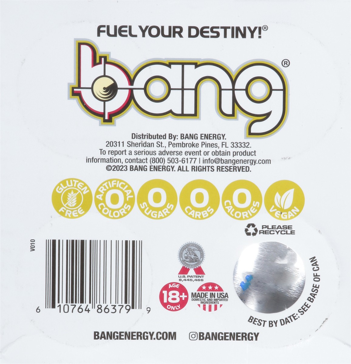 slide 6 of 9, Bang Black Cherry Vanilla Energy Drink - 4 ct, 4 ct