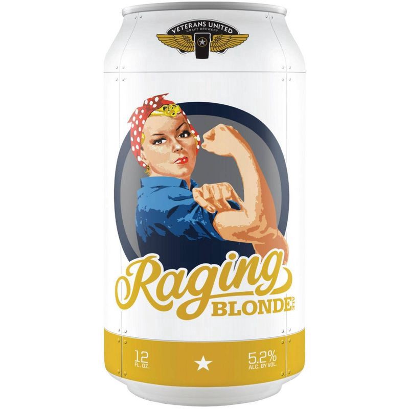 slide 2 of 2, Veterans United Craft Brewery Veterans United Raging Blonde Ale Beer - 6pk/12 fl oz Cans, 6 ct; 12 oz