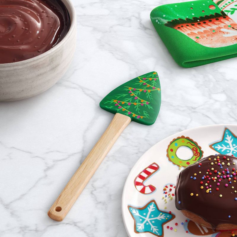 slide 2 of 3, Christmas Figural Tree Spatula Green - Wondershop™, 1 ct