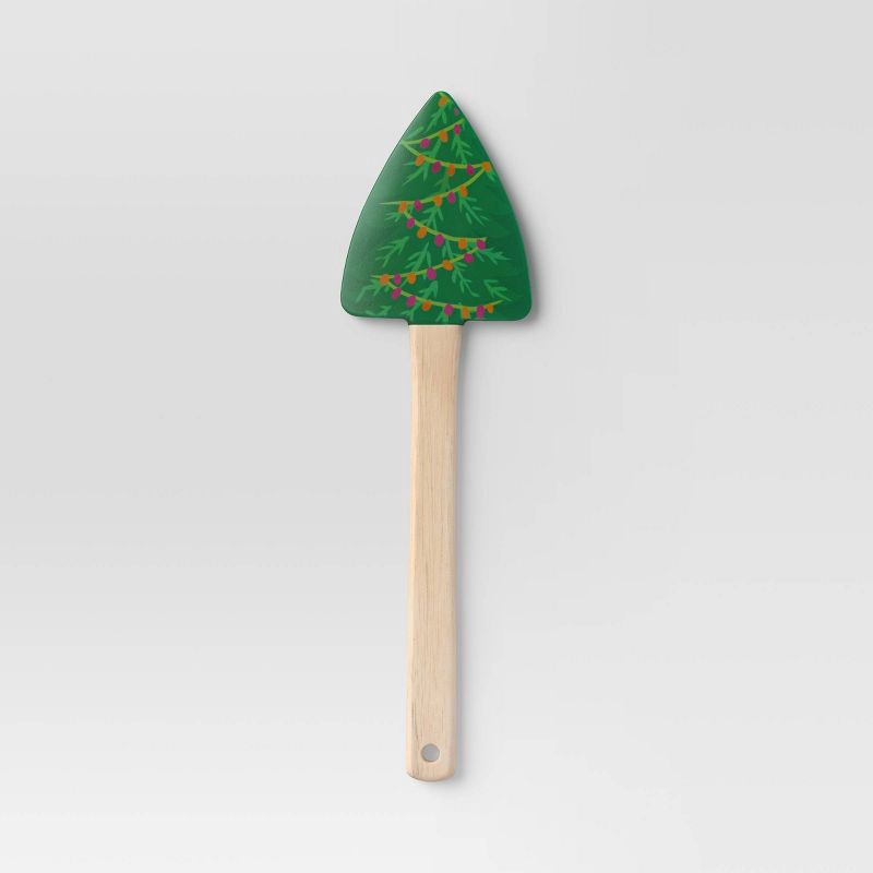 slide 1 of 3, Christmas Figural Tree Spatula Green - Wondershop™, 1 ct