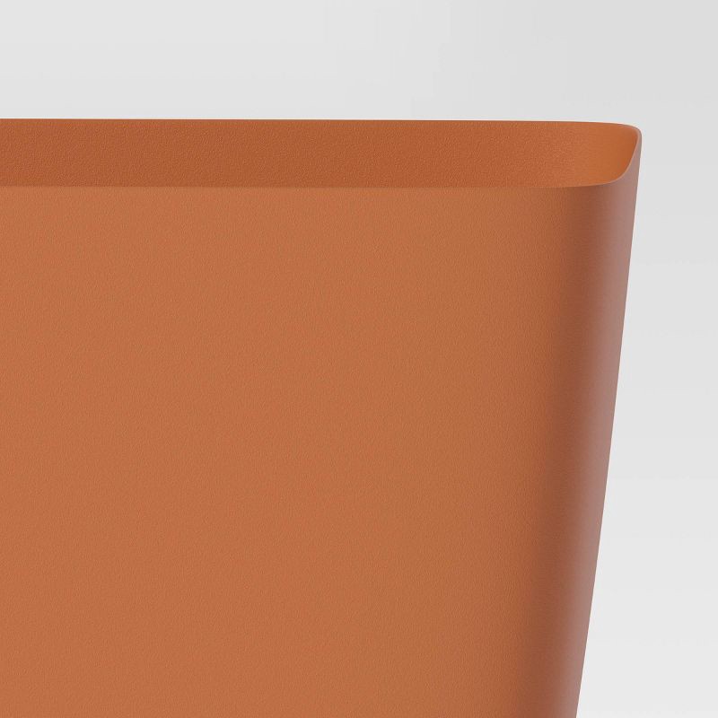 slide 4 of 4, Square Self-Watering Plastic Indoor Outdoor Planter Pot Orange 6"x6" - Room Essentials™, 1 ct