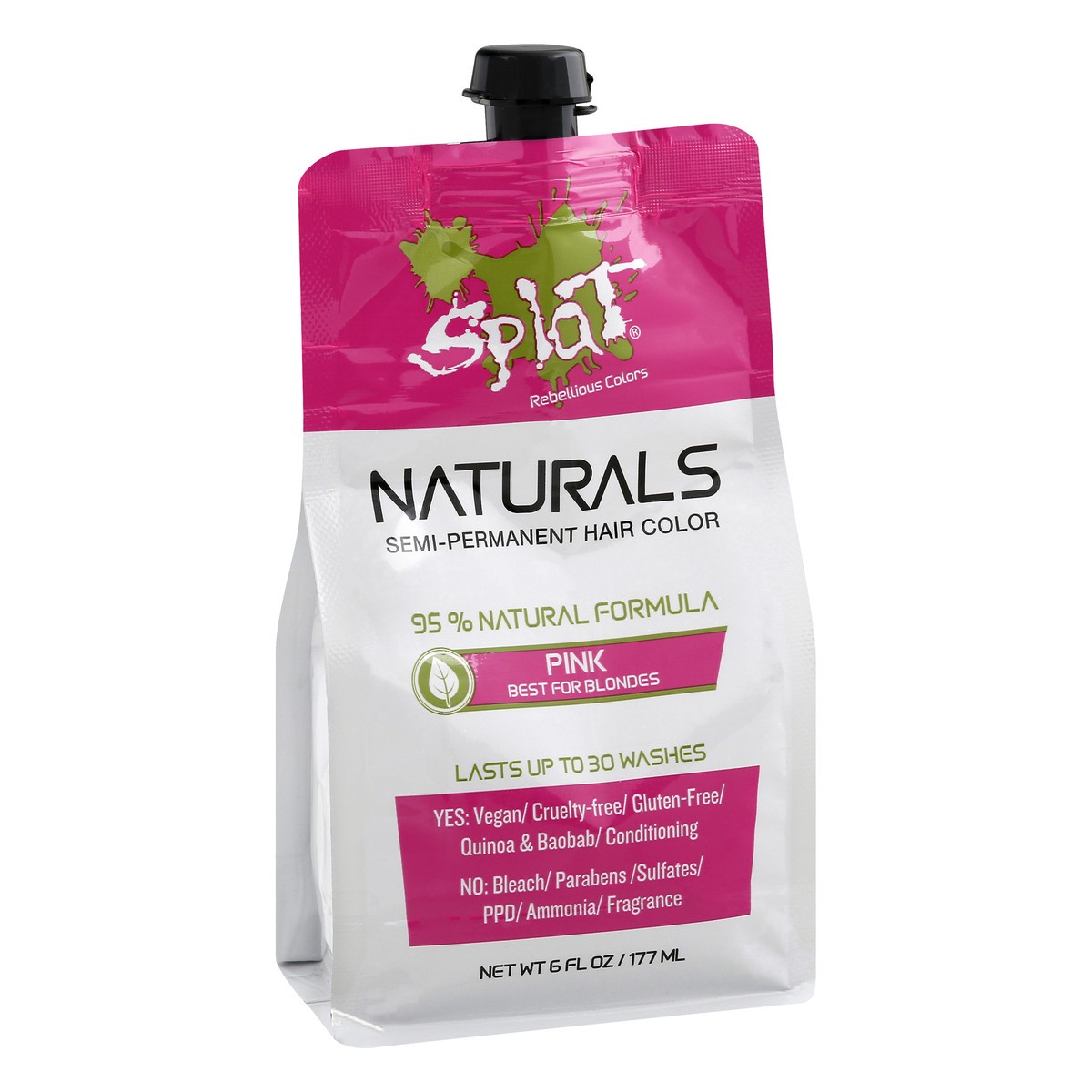 slide 2 of 11, Splat Naturals Semi-Permanent Pink Hair Color 6 oz, 6 oz