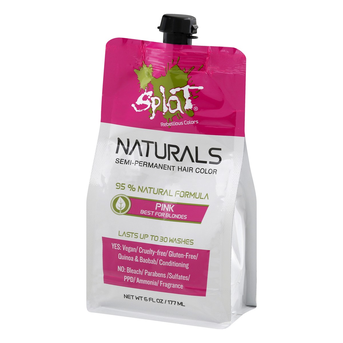 slide 4 of 11, Splat Naturals Semi-Permanent Pink Hair Color 6 oz, 6 oz