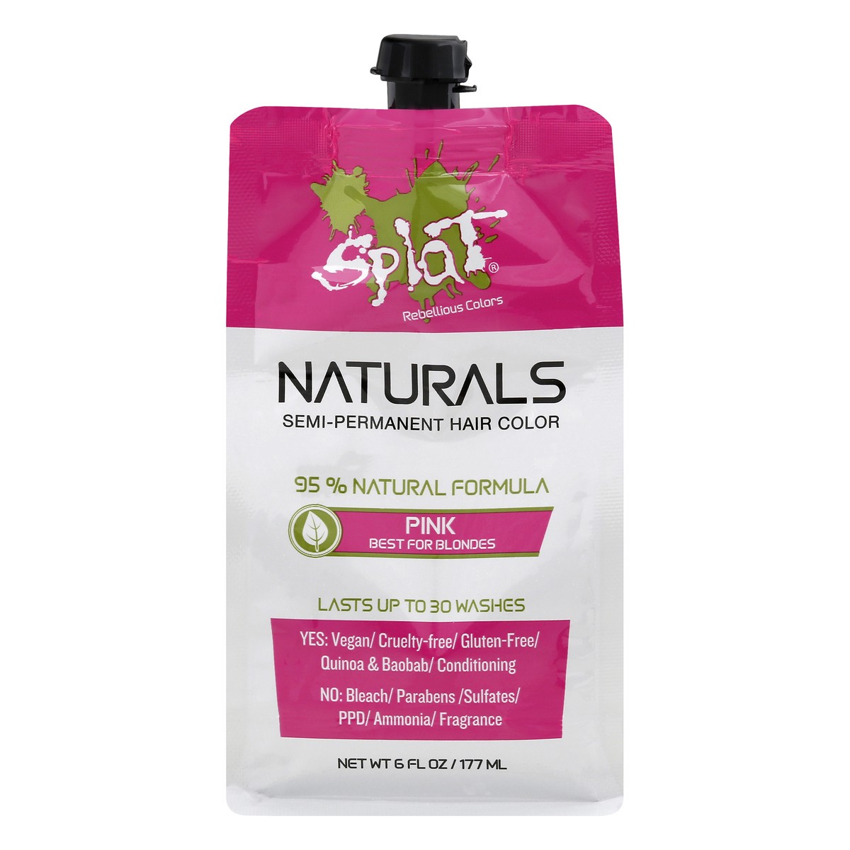 slide 1 of 11, Splat Naturals Semi-Permanent Pink Hair Color 6 oz, 6 oz