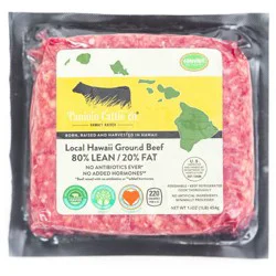 Paniolo Cattle Company Paniolo Cattle Co. Local Hawaii Ground Beef 80% Lean 20% Fat - 1lb
