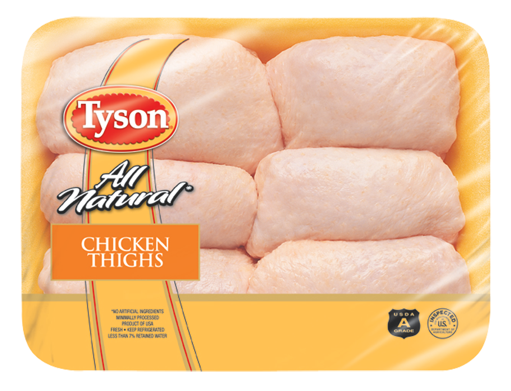 slide 1 of 1, Tyson Chicken Thighs, per lb