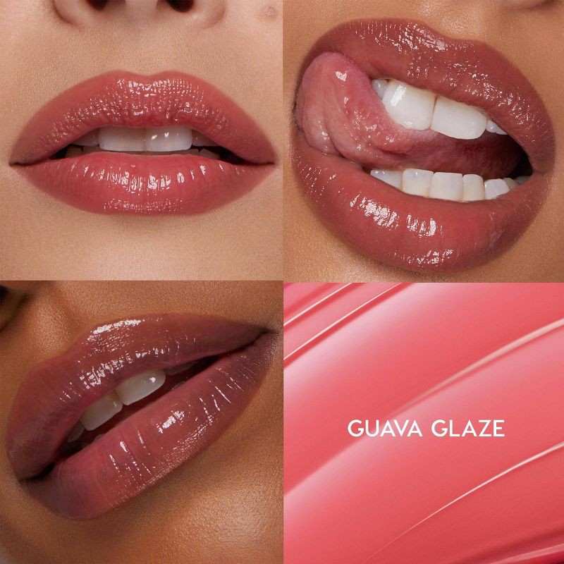 slide 6 of 6, ColourPop So Juicy Plumping Gloss Balm with Peptides - Guava Glaze - 0.07oz, 0.07 oz