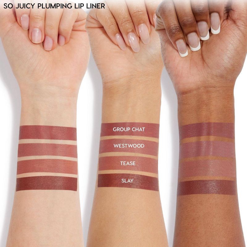 slide 5 of 7, ColourPop So Juicy Plumping Lip Liner with Peptides - Group Chat - 0.1oz, 0.1 oz