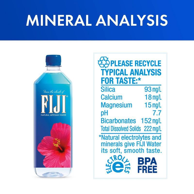 slide 4 of 4, FIJI Water FIJI Natural Artesian Water - 1L Bottle, 1 liter