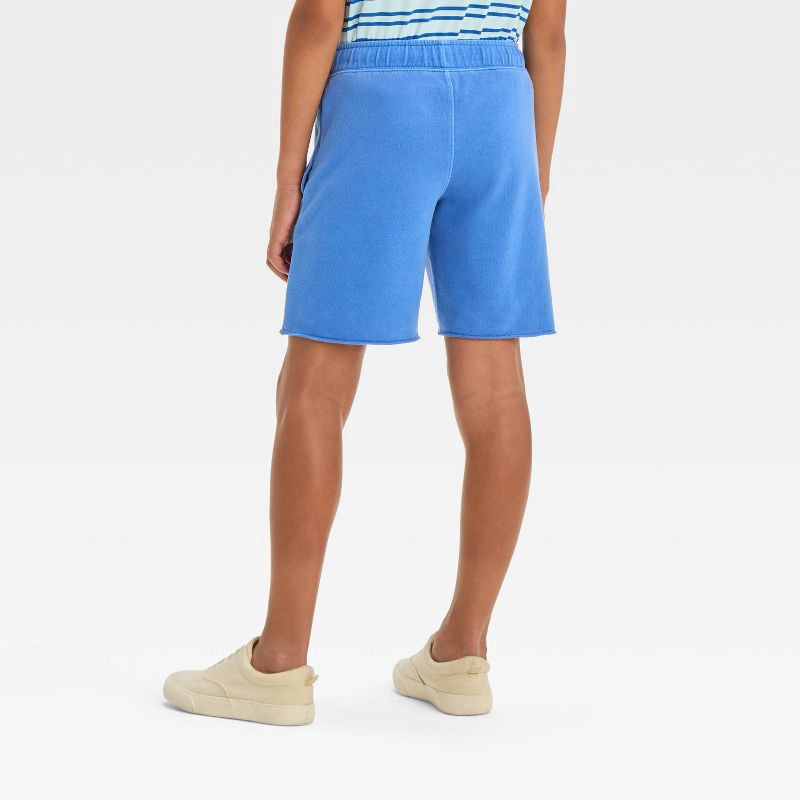 slide 2 of 3, Boys' Washed French Terry Pull-On Shorts - Cat & Jack™ Dark Blue XS, 1 ct