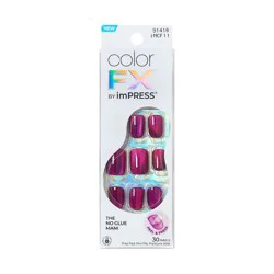 KISS Products colorFX by imPRESS Press-On Fake Nails - Short Squoval - Levels - 30ct