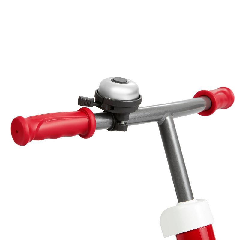 slide 8 of 11, Radio Flyer Glide and Go Pro 12" Kids' Balance Bike - Black/Red: Steel Frame, Adjustable Seat, 1 ct