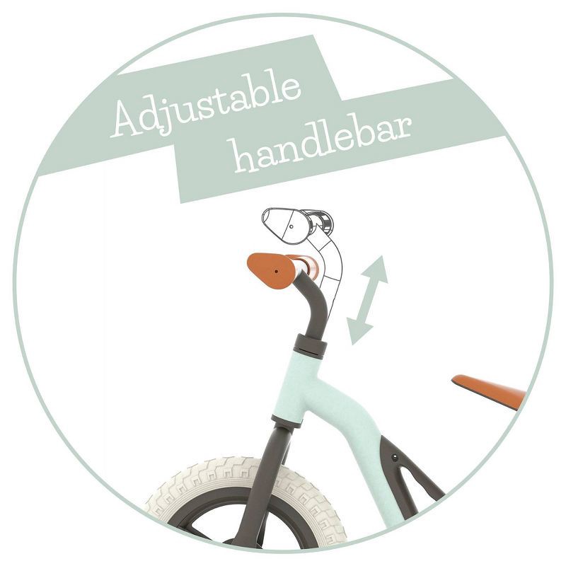 slide 4 of 13, Chillafish Charlie Breeze 10" Kids' Balance Bike - Mint Green: Adjustable Handlebar & Seat, 1 ct