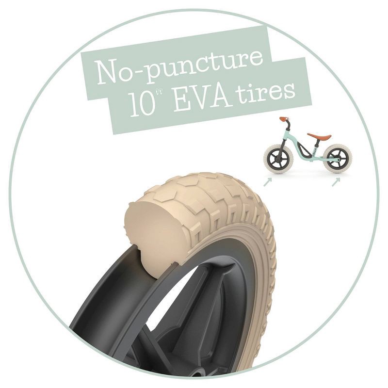 slide 6 of 13, Chillafish Charlie Breeze 10" Kids' Balance Bike - Mint Green: Adjustable Handlebar & Seat, 1 ct