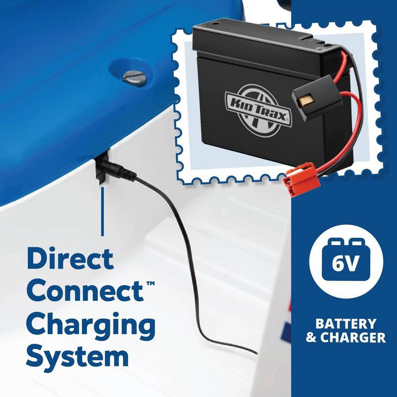 slide 5 of 5, Flybar USPS Electric Ride-On Truck: Powered Toy for Ages 3-5, 60lb Capacity, 60 lb