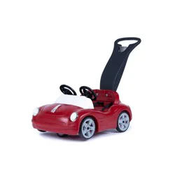 Step2 Side by Side Push Around Roadster: Plastic Pedal & Push Riding Toy, 50 lb Capacity