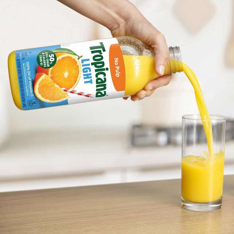 slide 6 of 9, Tropicana Light OJ No Pulp - 46 fl oz, 46 fl oz