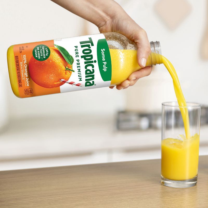 slide 7 of 10, Tropicana Pure Premium Some Pulp Orange Juice - 46 fl oz, 46 fl oz