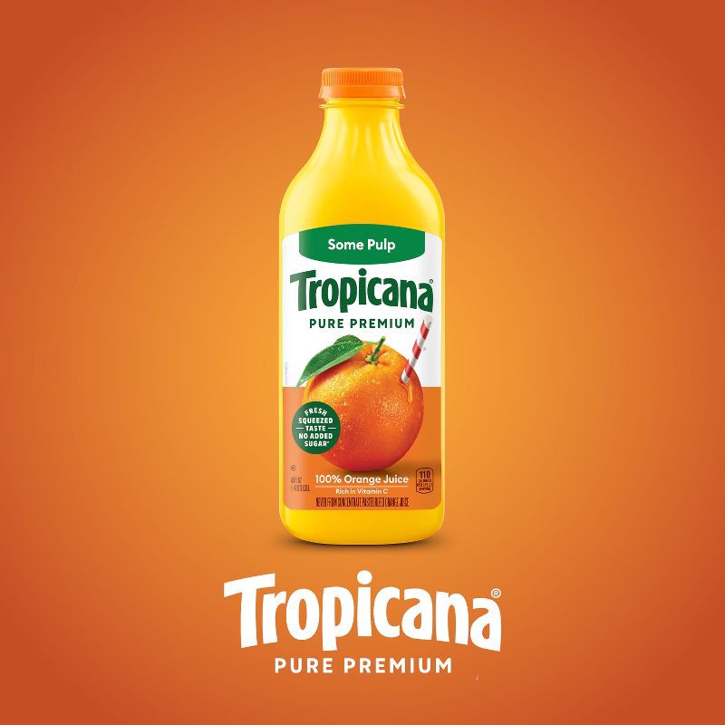 slide 9 of 10, Tropicana Pure Premium Some Pulp Orange Juice - 46 fl oz, 46 fl oz