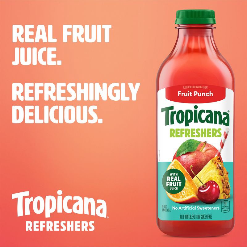 slide 4 of 8, Tropicana Fruit Punch - 46oz, 46 oz