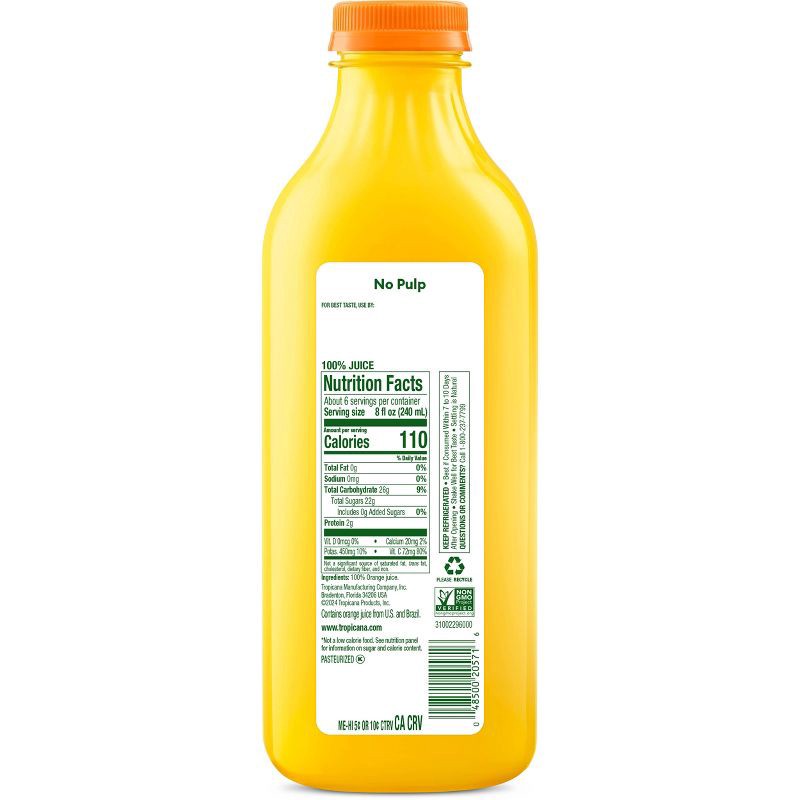 slide 2 of 8, Tropicana Pure Premium Pulp Free Orange Juice - 46oz, 46 oz