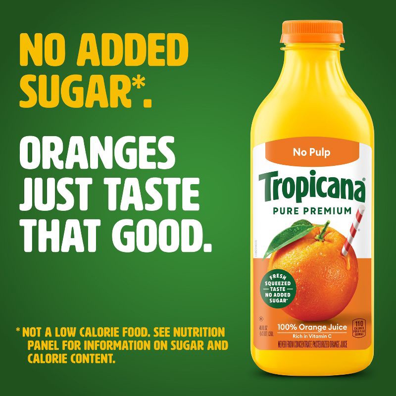 slide 3 of 10, Tropicana Pure Premium Pulp Free Orange Juice - 46 fl oz, 46 fl oz