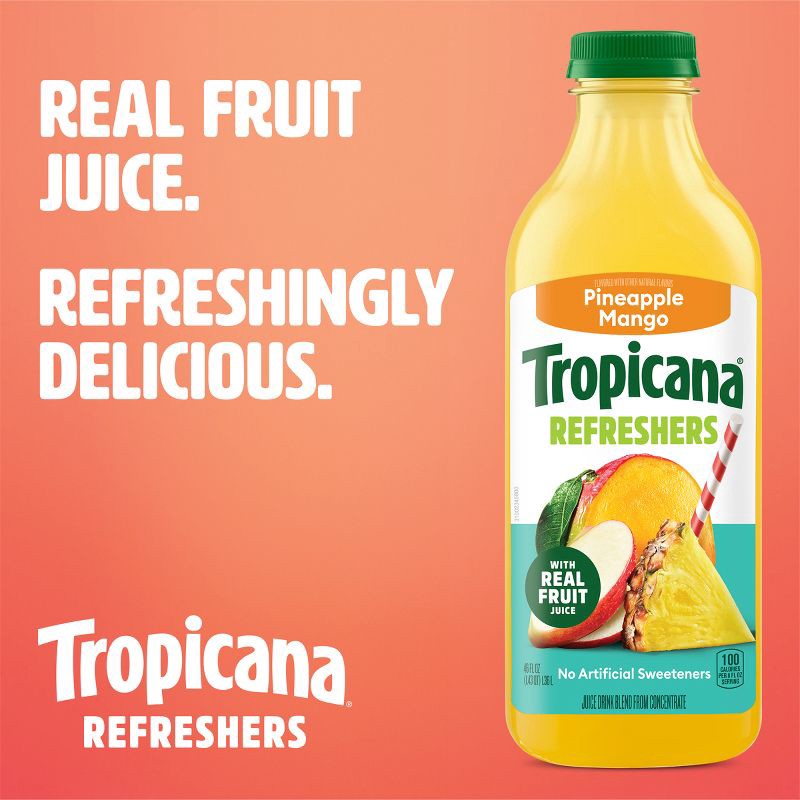 slide 4 of 9, Tropicana Pineapple Mango - 46oz, 46 oz
