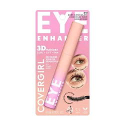 COVERGIRL Eye Enhancer 3D Mascara - Dark Chocolate - 0.3 fl oz: Vegan, Curling, Volumizing, Eyelashes