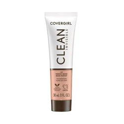 COVERGIRL Clean Invisible Foundation - Perfect Beige - 1 fl oz: Liquid, Buildable, Finish, Warm Undertone