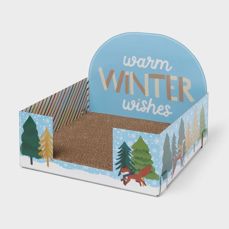 slide 2 of 3, Warm Winter Wishes Cat Scratcher - 15" - Wondershop™, 1 ct