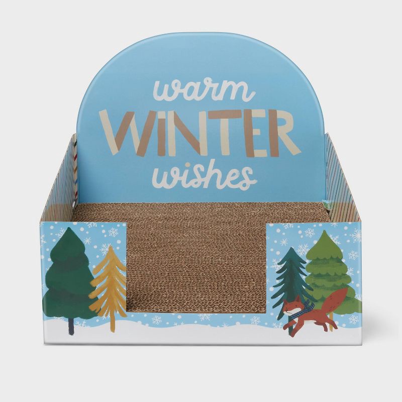 slide 3 of 3, Warm Winter Wishes Cat Scratcher - 15" - Wondershop™, 1 ct
